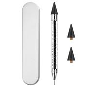 Rhinestone Picker Tool Dotting Pen with 2 Wax Tips, Wax Pencil for Rhinestones, Crystal Diamond Pickup Tool Gem Jewel Applicator, Rhinestone Tool for Crafting Bedazzling DIY Nail Art