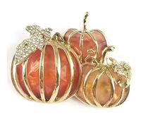 Rhinestone Pumpkin Brooch Pin Delicate Pumpkin Lapel Pin Elegant Breastpin Brooch Pin Badge for Thanksgiving Fall Autumn Halloween Decoration