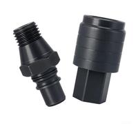 Rhinestone Quick Release Drill Bit Connector Adapter with Reverse Lock Mechanism, for Various Water Drill Bits and Multiple Power Drill Brands for Fast Bit Changes, Silver Tone(2pcs)