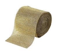 Rhinestone Ribbon 10Yards Rhinestone Ribbon Bling Diamond Mesh Wrap 24 Row for Wedding Cake Vase Decor Party Supply(Color 11)