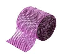 Rhinestone Ribbons 10Yards Rhinestone Ribbon Bling Diamond Mesh Wrap 24 Row for Wedding Cake Vase Decor Party Supply(Color 10)