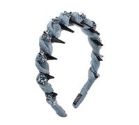 Rhinestone Shiny Head Hoops Luxury Korean Imitation Crystal High Cranial Top Accessories Hair Headwear Bands Hair Headbands headpiece Vintage Elegant Slip Hairbands, Bands wig basicallyt Band