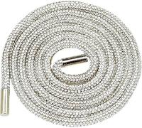 Rhinestone Shoelace Glitter Round Replacement Cord | Sparkling Rhinestone Detail, One Piece Round Design, Drawstring Cord, Sneaker Use, Hoodie Compatible