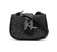 Rhinestone Small Denim Bag - female - Karl Lagerfeld - Handbags - Gray - ONE SIZE - Bags ONE SIZE