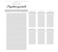 Rhinestone Stickers,4mm Self Adhesive Pearl Stickers,Acrylic Crystal Gems Stickers for Nails Face Clothes DIY Craft Decorations (6 Sheets)