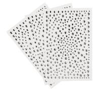 Rhinestone Stickers - 975PCS Self-Adhesive Gems, Acrylic Crystal Stick-On Decorations for Nails, Face Makeup, Phone, DIY Craft - 3 Sheets Clear Bling Gems