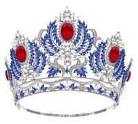 Rhinestone Tiara, Queen Tiara Multicolor Alloy Rhinestone Wedding Headband