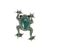 Rhinestone Toad Brooches For Women Unisex Glass Frog Pin Animal Lapel Pins Banquet,A