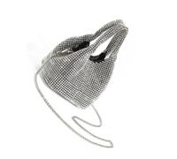 Rhinestone Tote Bag,Crystal Clutch,Sparkle Purse Clutches | PU leather,rhinestone embellished,reinforced base,compact size,suitable for parties,weddings,formal events