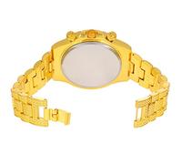 Rhinestone Watch Woman Man Full Micro Paved Ice Out Colorful Stone Cubic Zirconia Stainless Steel 3 Eyes Watch Men