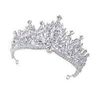 Rhinestone Wedding Crown Headdress with Austrian Crystal and Pearl Vintage for Bride Hair Accessories Lightweight and Design for Special Occasions