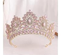 Rhinestone Wedding Tiara Crown Bridal Headdress Hair Accessories For Bride Adjustable Headpiece C5 G-1