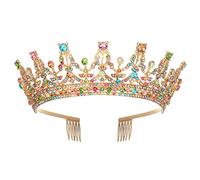 Rhinestones Crystal Crowns and Tiaras with Comb Headband Wedding Tiaras for Bride Princess Crown Crystal Crowns and with Comb Headband