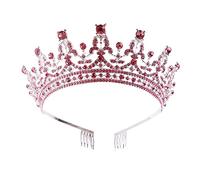 Rhinestones Crystal Crowns and Tiaras with Comb Headband Wedding Tiaras for Bride Princess Crown Wedding for Bride Gold