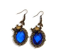 Rhinestones Crystal Earrings for Party Skull for Head Dangle Earring Halloween Punk Jewelry for Women Girl Metal Dangle Earrings for Women