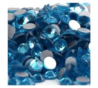 Rhinestones,crystal rhinestones, Hotfix Rhinestones Bedazzling Gems 3D Nail Art Crystal Non HotFix Decorations(Aquamarine,SS6-1440pcs)