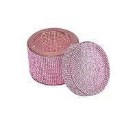 Rhinestones Decorated Nails Brush Cleanser Dish For Professional Salon Use And Home Decoration Well Designed Structure