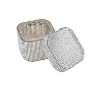 Rhinestones Decorated Nails Brush Cleanser Dish For Professional Salon Use And Home Decoration Well Designed Structure