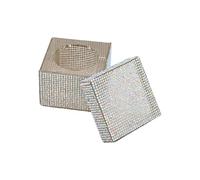 Rhinestones Decorated Nails Brush Cleanser Dish For Professional Salon Use And Home Decoration Well Designed Structure