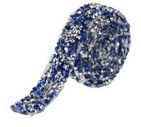 Rhinestones Diamond Ribbon, Resin Rhinestone Self-Adhesive Ribbon Multicolor 1.5-2.5cm x 80cm(Blue,2.5cm x 80cm)