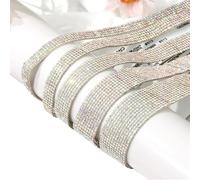 Rhinestones Diamond Ribbon, Self Adhesive Rhinestone Ribbon 1 Yard Multicolor 0.8-2.5cm(Multicolor,7 Rows(1.5cm))