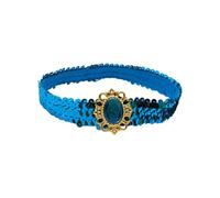 Rhinestones Elastic Hair Bands Shimmering Sequins Headbands For Women Cosplay Accesories Adjustable Hair Decoration