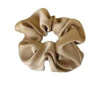 Rhinestones Embellished Elastic Hair Bands Sparkling Soft Fabric Scrunchies For Women Daily Use And Special Event Soft Elastic Hair Ties For Women
