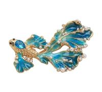 Rhinestones Fish Brooch Pin for Any Outfit From Casual to Formal Event Symbolizing Elegant and Luck Rhinestones Fish Pin