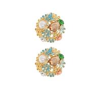 Rhinestones Flower Studs Earrings Elegant Rhinestones Flower Unique Ear Adornment For The Modern Woman Party Date Night