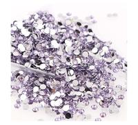 Rhinestones for Clothes 1000pcs Non Hot Fix Rhinestones 2/3/4mm Round Resin Flatback Crystal DIY Nail Art Jewelry Garment(Light Purple,3.0mm)