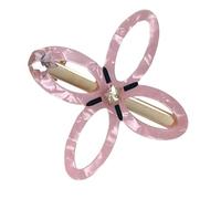 Rhinestones Four Petal Flower Hair Clip Vintage Designs Sturdy Acrylic Hair Accessory For Women Girls Gifts Vintage Barrette