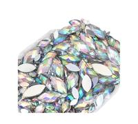 Rhinestones Multi Size Rhinestones Horse Eye Crystal Flat Back 3D Non HotFix Nail Art Decoration for Wedding Crafts(Mixed 6 Size 600pcs)