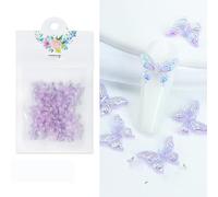 Rhinestones Nail Gems, 4.5g Acrylic Flower Nail Art Rhinestones Gems Multicolor Mixed Size 50 Pcs(30Pc-HD03)