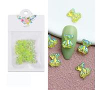 Rhinestones Nail Gems, 4.5g Acrylic Flower Nail Art Rhinestones Gems Multicolor Mixed Size 50 Pcs(30Pc-MNX06)