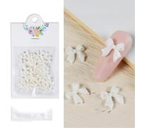 Rhinestones Nail Gems, 4.5g Acrylic Flower Nail Art Rhinestones Gems Multicolor Mixed Size 50 Pcs(50Pc-HDJ02)