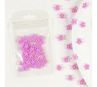 Rhinestones Nail Gems, 4.5g Acrylic Flower Nail Art Rhinestones Gems Multicolor Mixed Size 50 Pcs(50PC-WBH05)