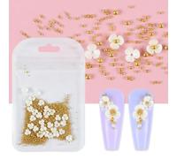 Rhinestones Nail Gems, 4.5g Acrylic Flower Nail Art Rhinestones Gems Multicolor Mixed Size 50 Pcs(D-ZGHD5)