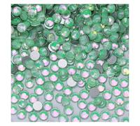 Rhinestones Non Hotfix Rhinestones Bling Crystal Opal Series Super Glitter Glass Flatback Crystals for DIY Nail Art Charm Gems(Crystal Green,SS40-144PCS)