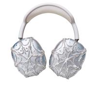Rhinestones Spider Web AirPods Max Cover Glittering Headphones Case for Airpods Max Cute Airpod Pro Max Ear Covers Protective Accessories