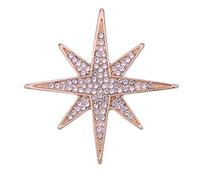 Rhinestones Star Brooch Pin for Women Men Simple Sparkly Crystal Corsage Brooches Lapel Pins Dresses Suit Scarf Shawl Clip Bouquet Badge Boutonniere Corsage Accessories, L, Rhinestone, no gemstone