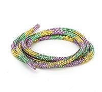 Rhinestones Tube Rope Ribbon DIY Sewing Accessories Shiny Durable Rhinestone Chains for Wedding Dresses Costume Decorations Red White Deep Red Rainbow Colors (Green Purple Yellow Mixed Color)