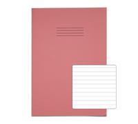Rhino 13 x 9 A4+ Oversized Exercise Book 40 Page Ruled 8mm Pink (Pack 100) - VDU024-150-8