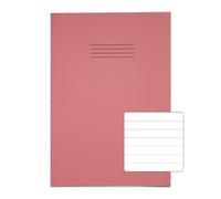 Rhino 13 x 9 A4+ Oversized Exercise Book 40 Page Ruled 12mm Pink (Pack 100) - VDU024-250-0