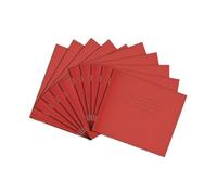 Rhino 138 x 165 Exercise Books, 24-Page / 15mm Lined Paper Notebook, 100-Pack, Writing Book, Office & School Stationery Supplies, Red