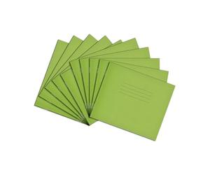 Rhino 138 x 165-mm Exercise Books, 24-Page / 10mm Squared Paper Notebook, 100-Pack, Maths Book, Office & School Stationery Supplies, Light Green