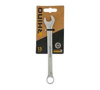 RHINO 13mm Combination Wrench, Ring Spanner and Combination Spanner - 13mm Diameter - High Quality - Made of Steel (Chrome Vanadium) - - Various Sizes Available