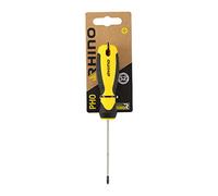 RHINO 15042 Phillips Screwdriver PH0 x 75 mm - S2 Steel Blade - Ergonomic Handle - Magnetic Bit - Professional Use - Various Sizes Available, NC, 75 mm