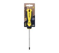 Rhino 15052 Tournevis cruciforme 100mm Phillips Screwdriver PH1 x 100 mm-S2 Steel Blade-Ergonomic Handle-Magnetic Bit-Professional Use- -Various Sizes Available, NC