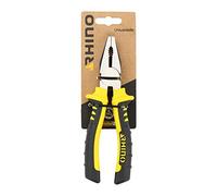 RHINO 175 mm High Gear Combination Pliers Made of Steel Cut & Greenhouse Ergonomic Handle Two-Material