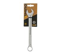 Rhino 18mm Combination Wrench, Ring Spanner and Combination Spanner - 18mm Diameter - High Quality - Made of Steel (Chrome Vanadium) - Lifetime Guarantee - Various Sizes Available